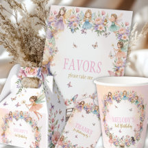 Whimsical Enchanted Fairy Garden 3rd Birthday