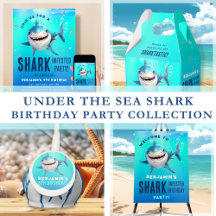 Under the Sea Shark Birthday Party Collection