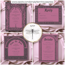 Gothic Black Burgundy Medieval Until Death Wedding