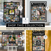Graduation 36-55 Photo Collage Displays