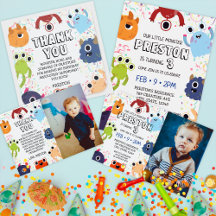 Little Monster Birthday Party Collection 
