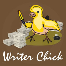 Writer Chick with Feather Quill