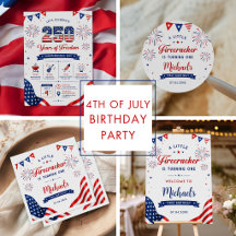 Little Firecracker 4th of July Birthday
