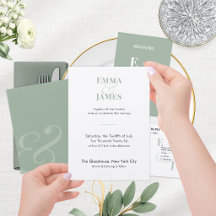 Sage Ampersand Wedding Collection | Minimalist