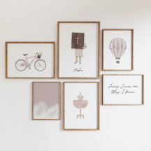 Girls room wall decor