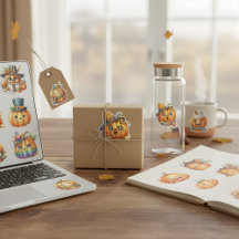 Fall, Harvest, Autumn and Thanksgiving Stickers