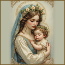 Madonna and Child Catholic Religious Theme