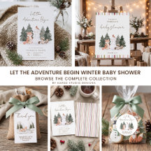 Let The Adventure Begin Winter Baby Shower