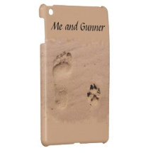 Human Foot Print and Paw Print