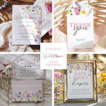 Wildflower Baby In Bloom Baby Shower