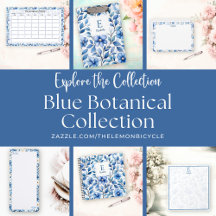 Blue Botanical Collection