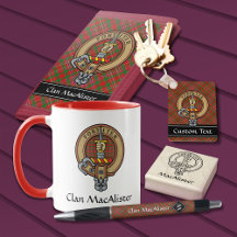 Clan MacAlister Tartan and Crest Collection