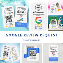 Google Review Request Cards and Signs