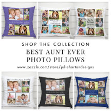  Aunt Photo Throw Pillows