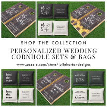Wedding Cornhole Sets and Bags