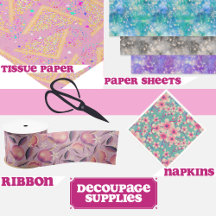 Decoupage and scrapbook supplies 