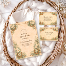 Western Desert Horseshoe Floral Baby Shower