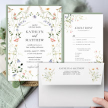 Wildflower Floral Wreath Garden Wedding