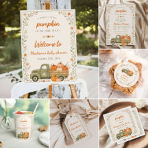 Little Pumpkin Truck Fall Baby Shower