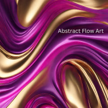 Modern Abstract Design-Purple Pink and Gold