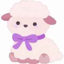 Cute Kawaii Pastel Fluffy Sheep