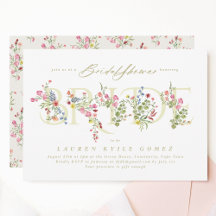 Dainty Floral Bridal Shower Collection