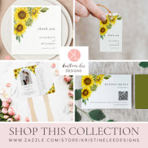 Elegant Sunflower Wedding Watercolor Fall