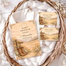 Western Saddle Desert Baby Shower