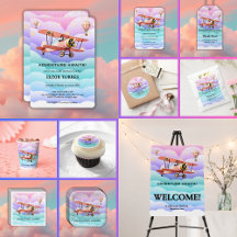 Adventure Awaits Aviation Baby Shower