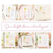 Pink Lemonade Baby Shower Floral Event Suite