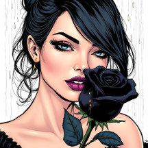 Midnight Noir: Dark Romantic & Gothic Beauty  