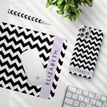 Black Zigzag, Purple - Home Decor Collection