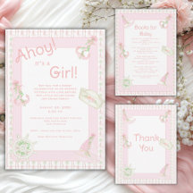 Ahoy It’s A Girl Nautical Baby