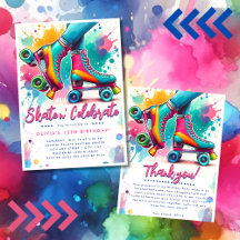 Skate n' Celebrate Retro Roller Skating Theme