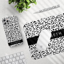 Black and White Leopard - Home Decor Collection