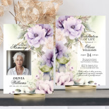 CELEBRATION OF LIFE Invitations   Memorial Service