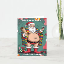 Funny Christmas Party Décor: Cute Father Christmas