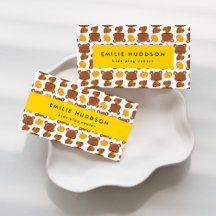 Pattern Of Bears Business Cards Collection