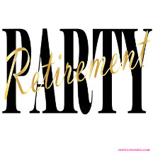 Black, White & Gold Retirement Party