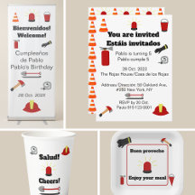 Firefighters Theme Bilingual Birthday Party 