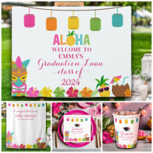 Aloha Class Of 2024 Graduation Luau Party