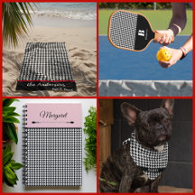 Houndstooth Black & White · Home Decor & Gifts
