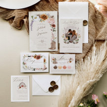 Western Country Bohemian Floral Wedding