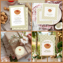 A little cutie pie watercolor fall baby shower 