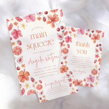 Main Squeeze Citrus Bridal Shower