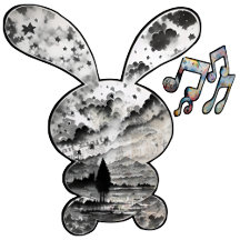 Cute Colorful Dancing Bunny 