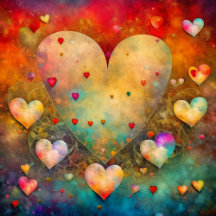 Vintage Hearts Valentine's Day