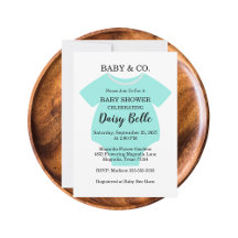 Elegant Baby & Co Black Teal Baby Shower 