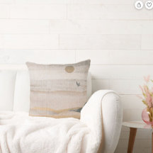 Landscape Fabric Texture Pillow