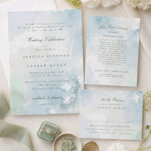 Elegant Watercolor Landscape Wedding Collection